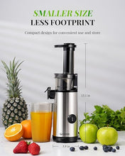 Load image into Gallery viewer, (Household) GDOR Compact Juicer Machines/Cold Press Juicer for Fruits & Vegetables/60NM DC Motor/Low Noise/20 Oz Juice Cup/Easy to Clean/BPA-free