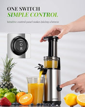 Load image into Gallery viewer, (Household) GDOR Compact Juicer Machines/Cold Press Juicer for Fruits & Vegetables/60NM DC Motor/Low Noise/20 Oz Juice Cup/Easy to Clean/BPA-free
