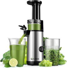 Load image into Gallery viewer, (Household) GDOR Compact Juicer Machines/Cold Press Juicer for Fruits & Vegetables/60NM DC Motor/Low Noise/20 Oz Juice Cup/Easy to Clean/BPA-free