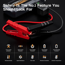 Load image into Gallery viewer, (Automotive) 5000A Jump Starter with Air Compressor/Portable Battery Jumper Starter with 150PSI Tire Inflator/12V Jump Box with LCD Display/Flashlight/Storage Case (2000A)