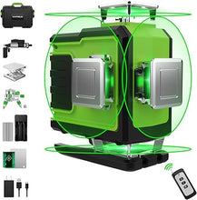 Load image into Gallery viewer, (Household) MAITHEUO 16 Line Self Leveling Laser Level/4 x 360°/100FT High Brightness/Remote Control/Rechargeable Battery(30 Hrs)/Construction/Home