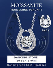 Load image into Gallery viewer, SOLD (Jewelry) Dance Necklace, 1Carat Moissanite Dance Pendent for Women, D Color VVS1 Simulated Diamond 925 Sterling Silver