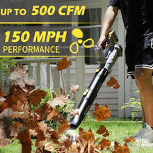 Load image into Gallery viewer, SOLD (Lawn & Garden) WeGofly 500 CFM Cordless Leaf Blower/2 x 21V 6.0Ah Battery and Charger