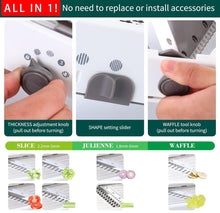 Load image into Gallery viewer, (Household) All-In-1 Mandoline Slicer Vegetable Chopper & Cutter/Vegetable Slicer with Waffle Maker