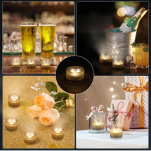 Load image into Gallery viewer, (Lawn & Garden) Mini Submersible LED Tea Lights/Waterproof Flameless Warm White LED Lights/Battery Powered/20pcs Without Remote