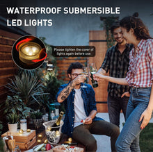 Load image into Gallery viewer, (Lawn & Garden) Mini Submersible LED Tea Lights/Waterproof Flameless Warm White LED Lights/Battery Powered/20pcs Without Remote
