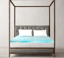 Load image into Gallery viewer, (Bedding) The Best Foam 2 Inch Mattress Topper/Cooling Gel Swirl Visco Memory Foam for Soothing Support/CertiPUR-US Certified/Queen Mattress Pad (Coverless)