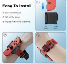 Load image into Gallery viewer, (Electronics) ZAONOOL Upgraded Wrist Bands for Just Dance 2024 2023 2022 2021 Switch and for Zumba Burn It Up/Soft Dance Straps for Switch & Switch OLED Joy Con Controller/2 Pack for Adults and Kids
