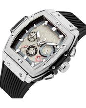 Load image into Gallery viewer, (Jewelry) Baitinge Mens Luxury Tonneau Square Wrist Watch/Sapphire Crystal Japan Quartz Movement Chronograph 50M