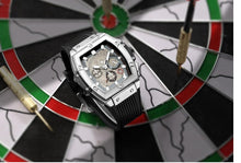 Load image into Gallery viewer, (Jewelry) Baitinge Mens Luxury Tonneau Square Wrist Watch/Sapphire Crystal Japan Quartz Movement Chronograph 50M