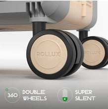 Load image into Gallery viewer, SOLD (Travel) Rollux Collapsible Suitcase with Wheels/Water and Impact Resistant/Hard Shell Carry On Luggage with Silent Double Spinner Wheels/20 Inch Carry On Luggage with TSA Lock/20 inch