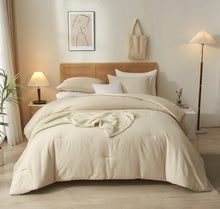 Load image into Gallery viewer, (Bedding) AMWAN 3 Piece Comforter Set/Comforter with 2 Pillow Shams/Fluffy Down Alternative Comforter Farmhouse All Seasons Bed Set/Queen