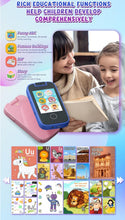 Load image into Gallery viewer, SOLD (Toys) Kids Phone for Girls/Age 3-5 Learning Cell Phone/Touchscreen Pretend Phone (Pink)