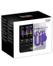 Load image into Gallery viewer, (Electronics) Hercules Stream 200 XLR/Pro Audio Mixer for Advanced Content Creators with XLR Mic Pre-Amp/LCD Screen/High Resolution Encoders/4 Action Buttons and Customizable Interface/Compatible with PC.