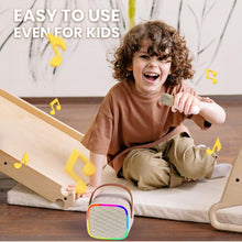 Load image into Gallery viewer, SOLD (Toys) BONAOK Kids Karaoke Machine/Portable Mini Bluetooth Speaker with Wireless Microphone/Kids, Adults, Girls, Boys