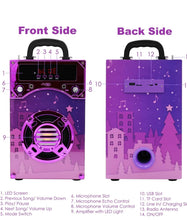 Load image into Gallery viewer, SOLD (Toys) IndeCool Kids Bluetooth Karaoke Machine with 2 Microphones/Remote Control/Wireless/Karaoke Speaker/Portable/MP3 Player