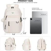 Load image into Gallery viewer, (School) KROSIAS Backpack for Teens Girls-Women/Cute Preppy Aesthetic Bookbag/Large 15.6 Inch/ Laptop Bag for Travel/Black