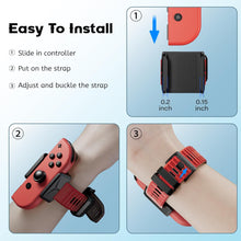 Load image into Gallery viewer, (Electronics) Upgraded Wrist Bands for Just Dance 2025 2024 2023 2022 2021 Switch and for Zumba Burn It Up/ZAONOOL Soft Dance Straps for Nintendo Switch & Switch OLED Joy Con Controller/2 Pack