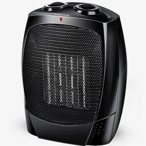 SOLD (Household/Office) Trustech Indoor Electric Space Heater 02/Desk Space Warmer/1500W/Ceramic/3 Modes/Tip-over & Overheat Protection/Small Portable Heater