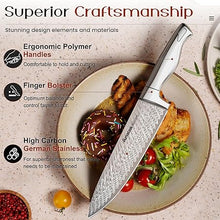 Load image into Gallery viewer, (Household) Astercook 15 Pcs Knife Set with Block/Dishwasher Safe/Built-in Sharpener/German Stainless Steel
