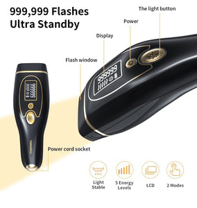 (Personal Care) Yamangu Laser Hair Removal Device for Facial, Armpits, Legs, Arms, Bikini Line, Whole Body