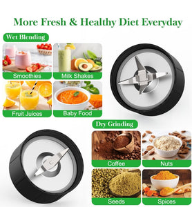 SOLD (Household) Blender and Grinder for Shakes and Smoothies/850W/Portable/Countertop/6-Edge Blade/To Go Cup/Juices/Ice/Food Prep