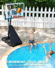 Load image into Gallery viewer, (Toys-Sports) WIN.MAX Portable Basketball Hoop Quickly Height Adjusted 4.9-10ft Outdoor/Indoor Basketball Goal System with 44 inch Backboard and Wheels
