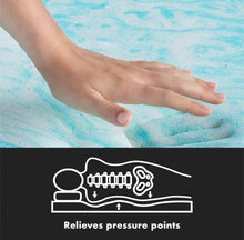 Load image into Gallery viewer, (Bedding) The Best Foam 2 Inch Mattress Topper/Cooling Gel Swirl Visco Memory Foam for Soothing Support/CertiPUR-US Certified/Queen Mattress Pad (Coverless)
