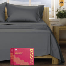 Load image into Gallery viewer, (Bedding) Mayfair Linen 5-Star Hotel Quality 1200 Thread Count 100% Supima Cotton Sheets for Queen Size Bed/4 Pc/Sateen Weave with Elasticized Deep Pocket
