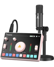 Load image into Gallery viewer, (Electronics) MAONO Streaming Audio Mixer/Audio Interface and XLR Condenser Microphone with Pro-preamp/Bluetooth/48V Phantom Power for Live Streaming, Podcast Recording/MaonoCaster AMC2A NEO
