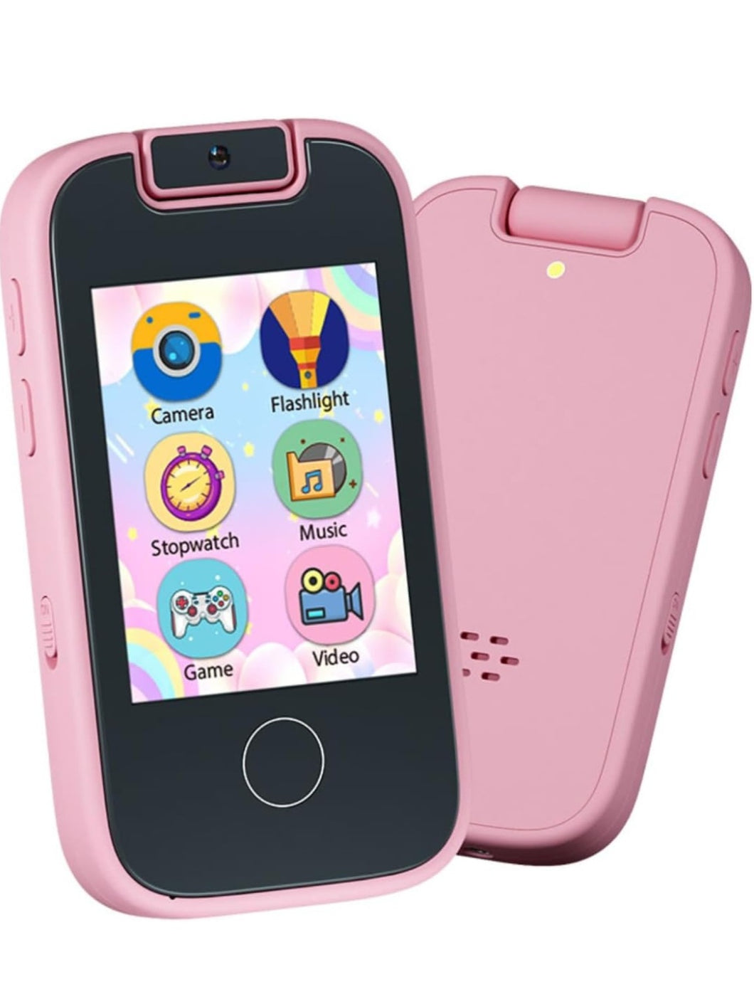 SOLD (Toys) Kids Phone for Girls/Age 3-5 Learning Cell Phone/Touchscreen Pretend Phone (Pink)