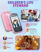 Load image into Gallery viewer, SOLD (Toys) Kids Phone for Girls/Age 3-5 Learning Cell Phone/Touchscreen Pretend Phone (Pink)

