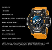 Load image into Gallery viewer, (Jewelry) SMAEL 8049 Sports Watch/Waterproof/Men Digital Watch
