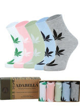 Load image into Gallery viewer, (Women) Adabella Above Ankle Premium Bamboo Socks/5 Pack/Soft/Comfortable/Thin/Seamless/Moisture Wicking/Breathable/5 Pack/Size 6-10
