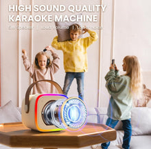 Load image into Gallery viewer, SOLD (Toys) BONAOK Kids Karaoke Machine/Portable Mini Bluetooth Speaker with Wireless Microphone/Kids, Adults, Girls, Boys
