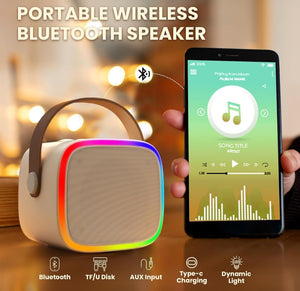 SOLD (Toys) BONAOK Kids Karaoke Machine/Portable Mini Bluetooth Speaker with Wireless Microphone/Kids, Adults, Girls, Boys