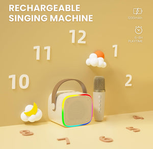 SOLD (Toys) BONAOK Kids Karaoke Machine/Portable Mini Bluetooth Speaker with Wireless Microphone/Kids, Adults, Girls, Boys