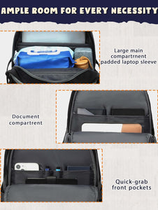 (School) BLUEFAIRY Travel Laptop/Backpack for Men, Women, Boys, Girls
