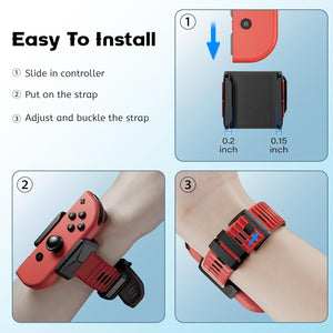 (Electronics) Upgraded Wrist Bands for Just Dance 2025 2024 2023 2022 2021 Switch and for Zumba Burn It Up/ZAONOOL Soft Dance Straps for Nintendo Switch & Switch OLED Joy Con Controller/2 Pack