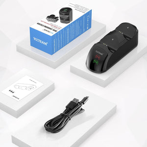 (Electronics) Charger Dock Station for PS4/1.8 Hrs Fast Charging/LED Indicator Charging Chip/Dual USB Charger Dock/PS4 Slim/PS4 Pro Charger