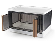 Load image into Gallery viewer, (Household) MOSFiATA Storage Bin with Lid/Folding Storage Box/Collapsible/2 Doors &amp; Wheels
