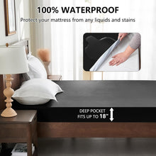 Load image into Gallery viewer, (Bedding) Inooro Full Mattress Protector Waterproof/Breathable Noiseless Bed Cover with Deep Pocket/6&quot;-18&quot;/Machine Washable Mattress Cover/54&#39;&#39; X 76&#39;&#39;
