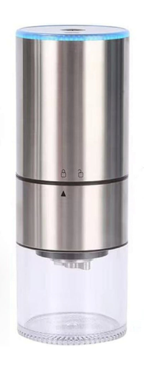 (Household) Portable Electric Burr Coffee Grinder/Compact/Automatic/Multi Grind Settings/USB Rechargeable/Cleaning Brush Included