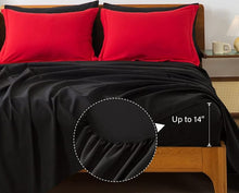 Load image into Gallery viewer, SOLD (Bedding) Cosybay Bed in a Bag King Reversible Comforter Set/7pcs/All Season Down Alternative Bedding Set/Pillow Shams, Flat Sheet, Fitted Sheet and Pillowcase
