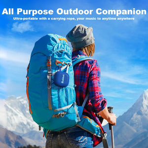 (Electronics) Bobtot Portable Wireless Bluetooth Speakers/IPX7 Waterproof/16 Hours of Playtime/10W Peak Stereo Sound/Built-in Mic/Lanyard
