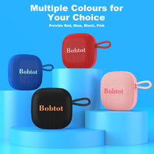 Load image into Gallery viewer, (Electronics) Bobtot Portable Wireless Bluetooth Speakers/IPX7 Waterproof/16 Hours of Playtime/10W Peak Stereo Sound/Built-in Mic/Lanyard
