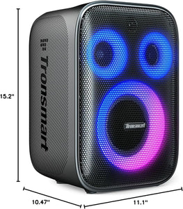 (Electronics) Tronsmart Halo 200 Bluetooth Speaker/Powerful Sound/Deep Bass/Party Sync/5 Lighting Modes/Custom EQ & Lights/18H Playtime/Supports Mic & Guitar