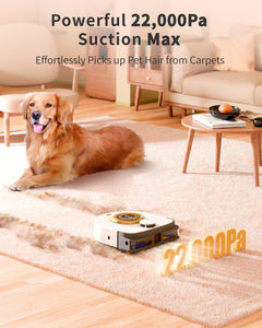 (Household) 22,000 PA Robot Vacuum Cleaner for Pet Hair/Self Cleaning Brush roll
