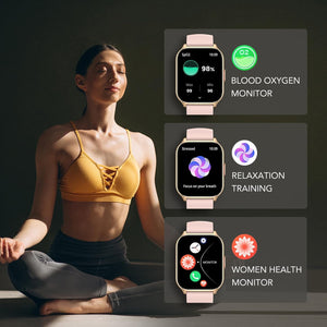 (Jewelry) SKG Smartwatch (Answer/Make Call) 1.95" Smartwatch for Android-iPhone/123+ Sports Fitness Tracker/IP68 Waterproof