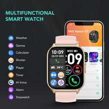 Load image into Gallery viewer, (Jewelry) SKG Smartwatch (Answer/Make Call) 1.95&quot; Smartwatch for Android-iPhone/123+ Sports Fitness Tracker/IP68 Waterproof
